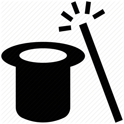 Magic Stick, Magic Wand, Magician Cap, Magician Hat, - Magic (512x512)