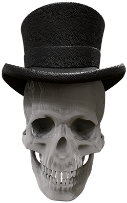 Magician Hat 26, Buy Clip Art - Skull (960x508)
