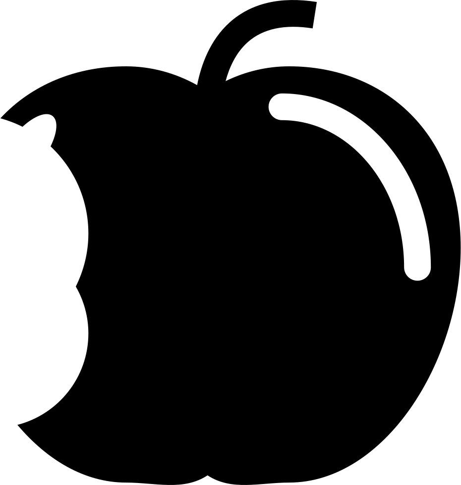 Apple With Big Bite Comments - Apple With Bite Icon (930x980)