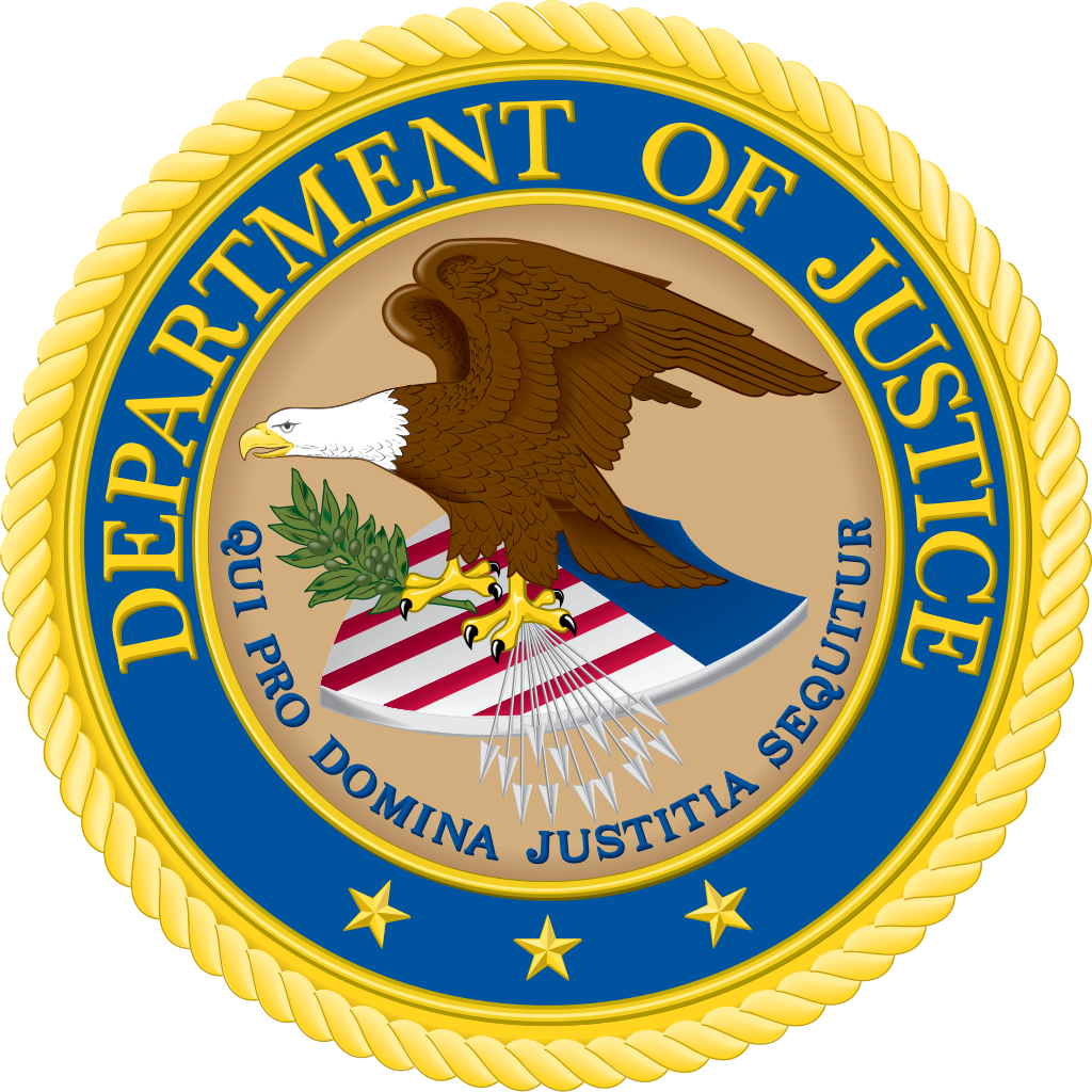 Seal Of The United States Department Of Justice - Us Department Of Justice Logo (1024x1024)