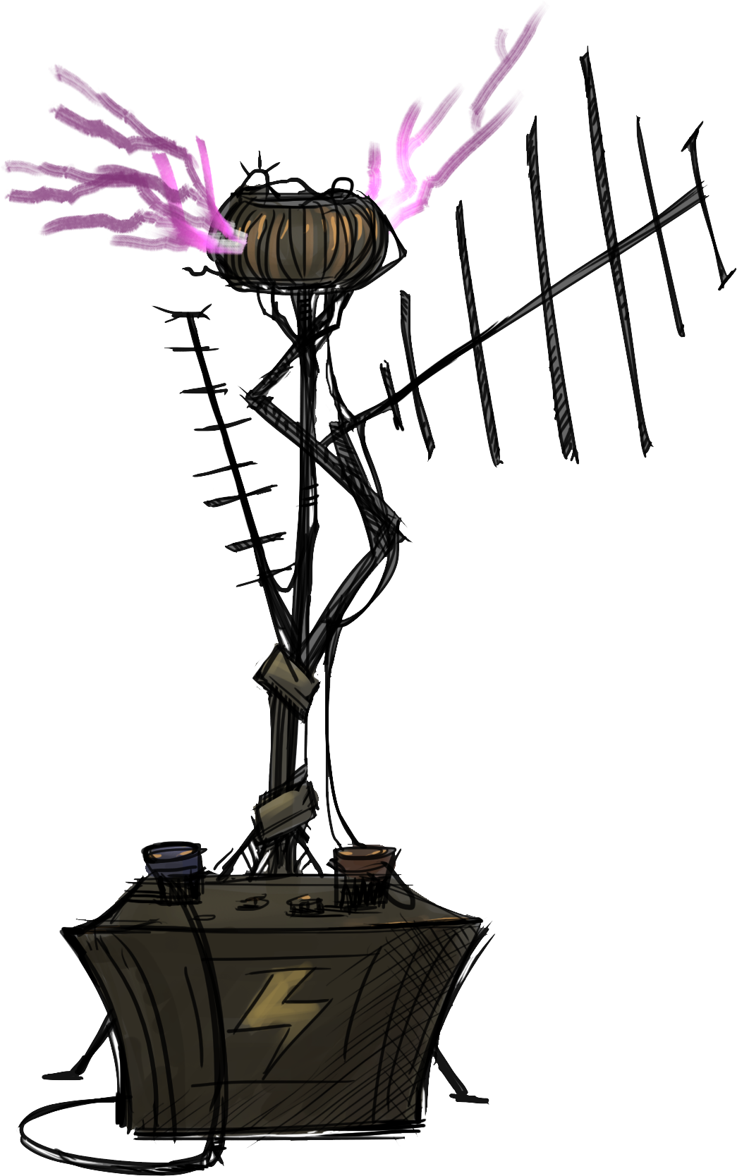 Battery-powered Tesla Coil - Protea (1324x1808)