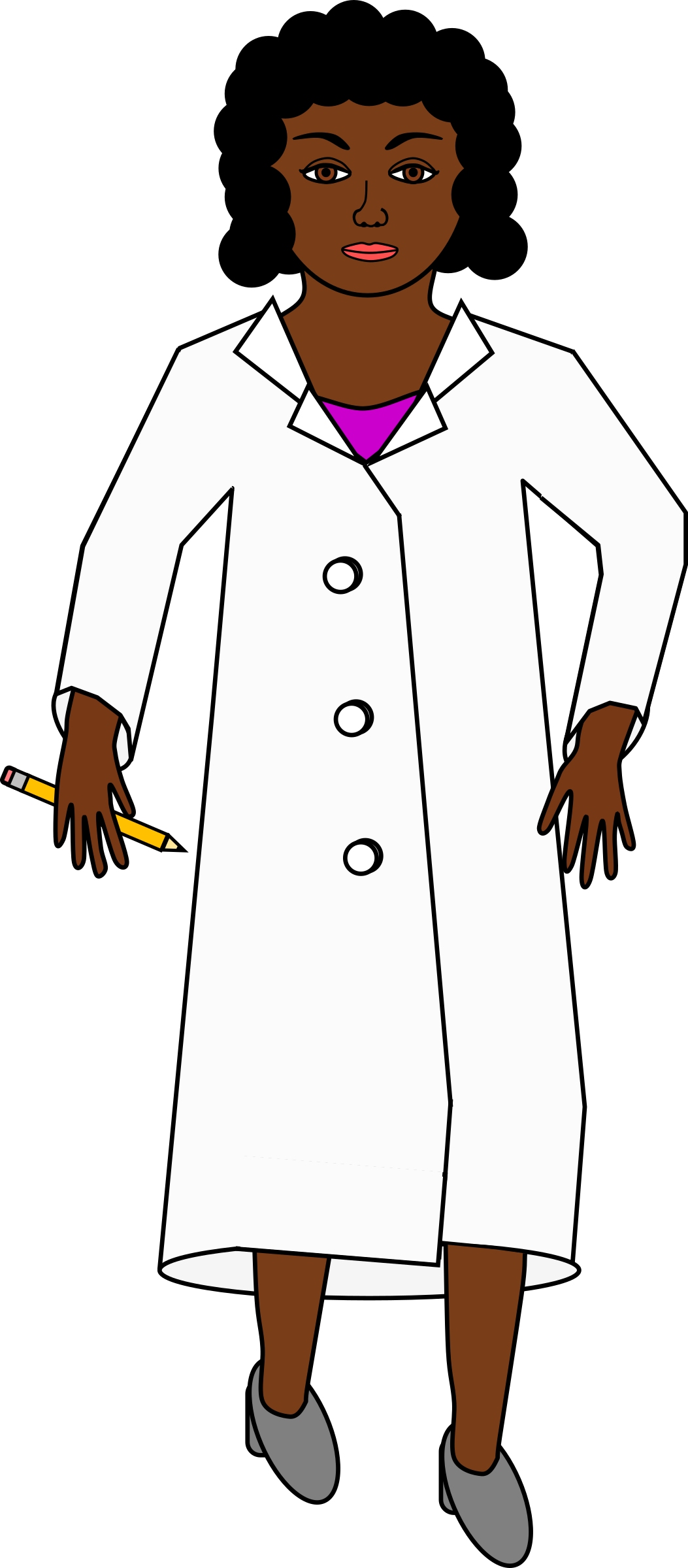 Scientist Png Images - Black Woman Scientist Cartoon (1053x2400)
