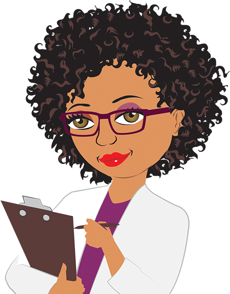 Curly Hair Scientist (600x595)