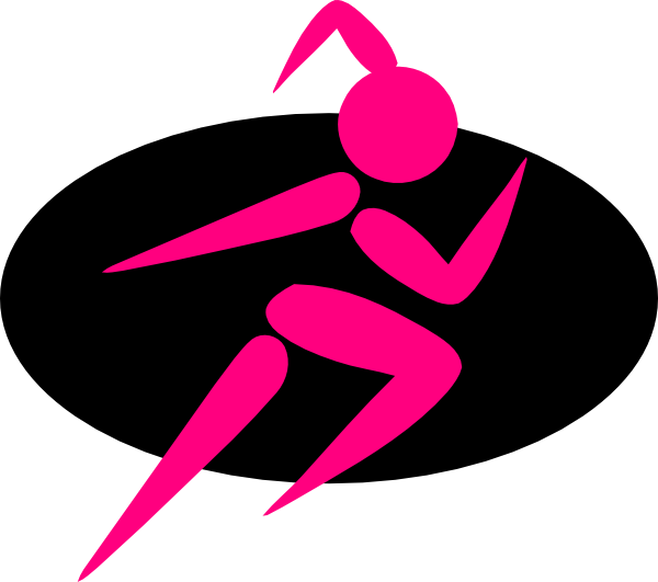 This Free Clip Arts Design Of Girl Running - Girl Running Clip Art (600x531)