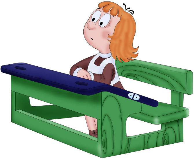 Клипарт Отрисовка Ученики На Прозрачном Фоне - Анимация Ученик За Партой (670x549)