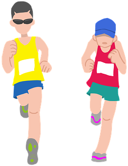 Marathon Marathon Runner Runner Run Athlet - Trivia In Exercise (437x340)