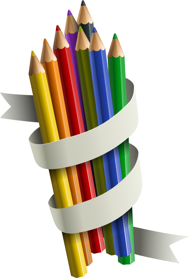 Vector Cartoon Color Pencil - Pencil (606x886)