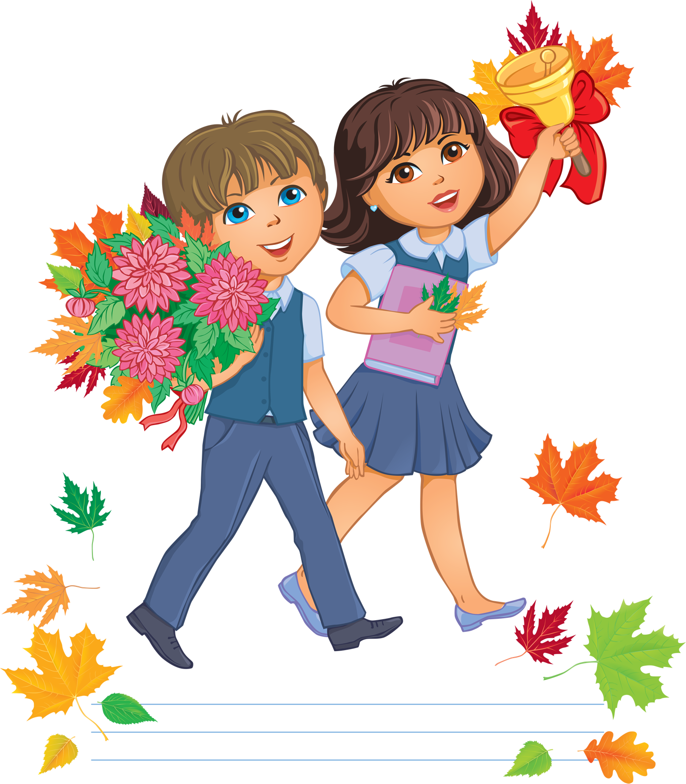 Скоро В Школу - Png Boy With Flowers (1380x1575)