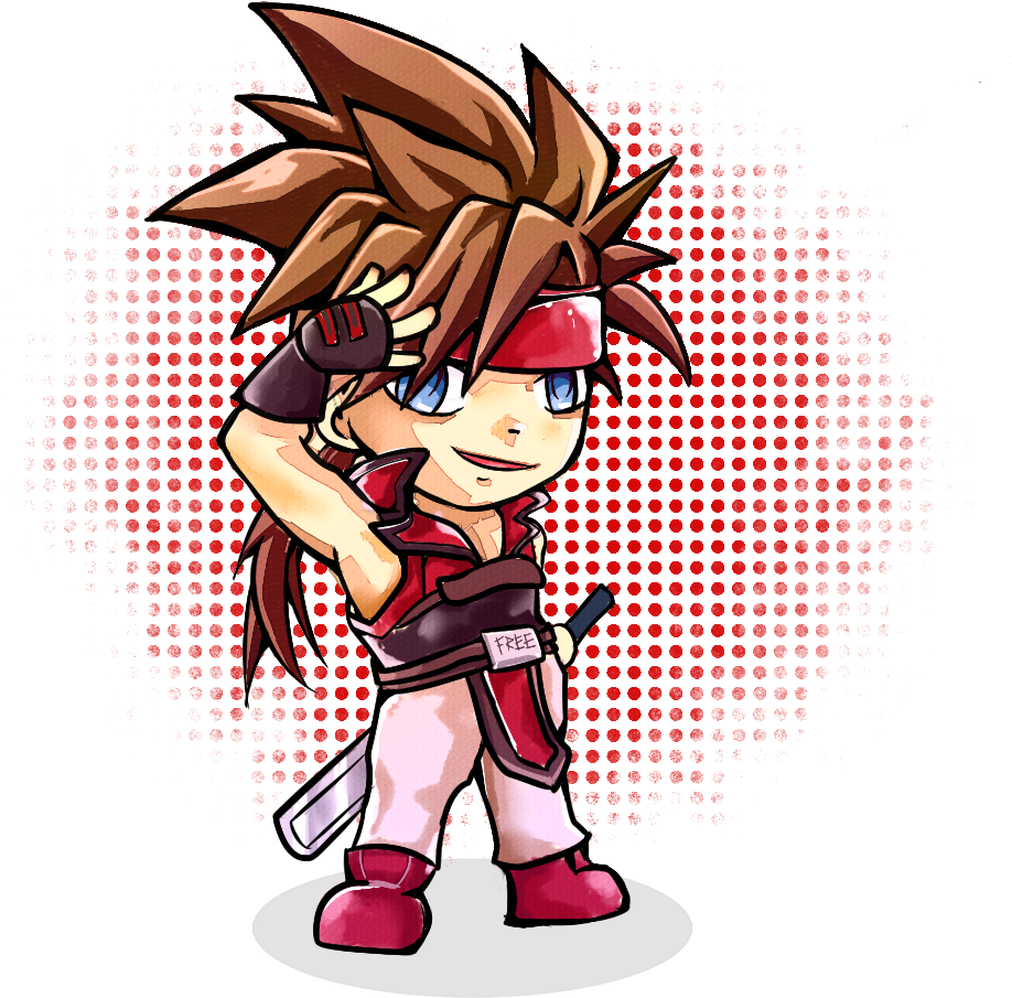 Kogane-x 57 16 Chibi Sol Badguy By Pcat007 - Weiches Rosa Rosen-goldmetallische Polka-punkte 2 Blätter (1000x1000)