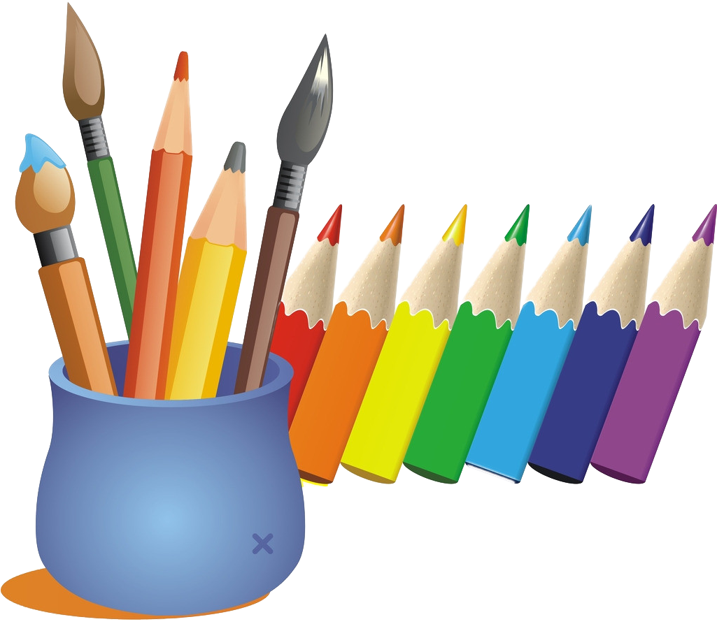 Cartoon Color Pen - Lapices De Colores Animados Png (1024x987)