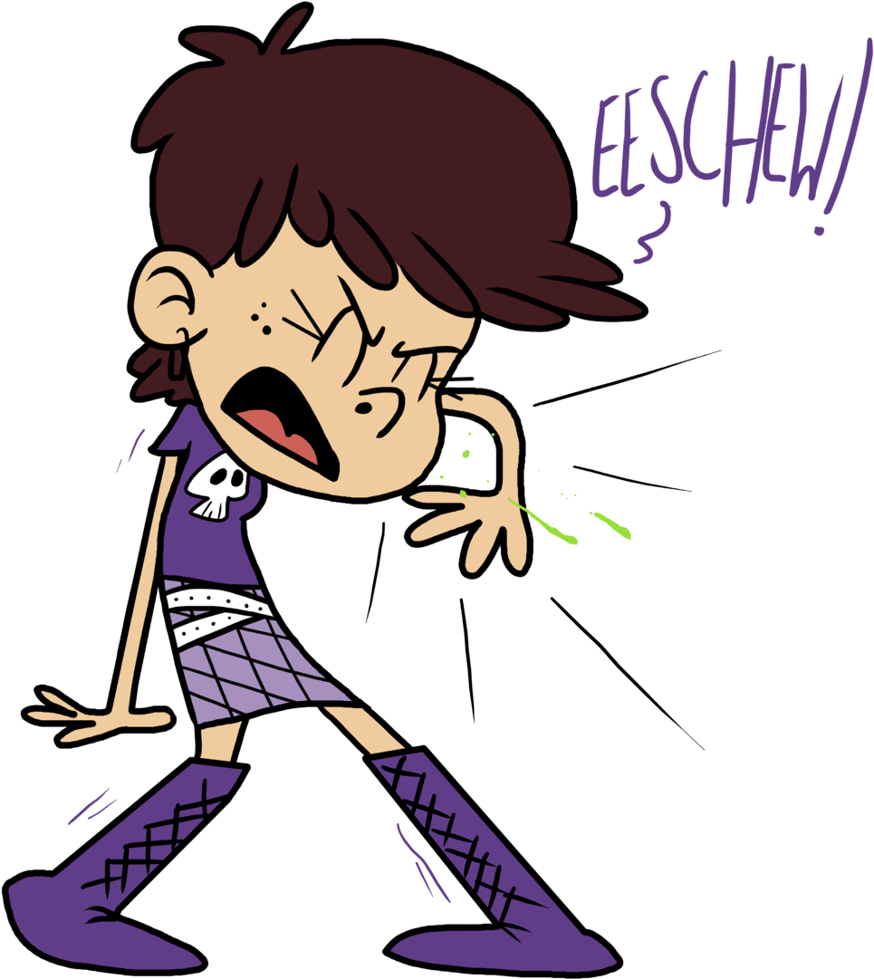 Luna Loud Sneezing By Hairyfood Luna Loud Sneezes By - Sneeze Deviantart (1024x1140)