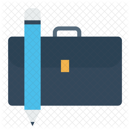 Bag, Briefcase, Folder, Office, Pencil, Stationary, - Shopping Bag (512x512)