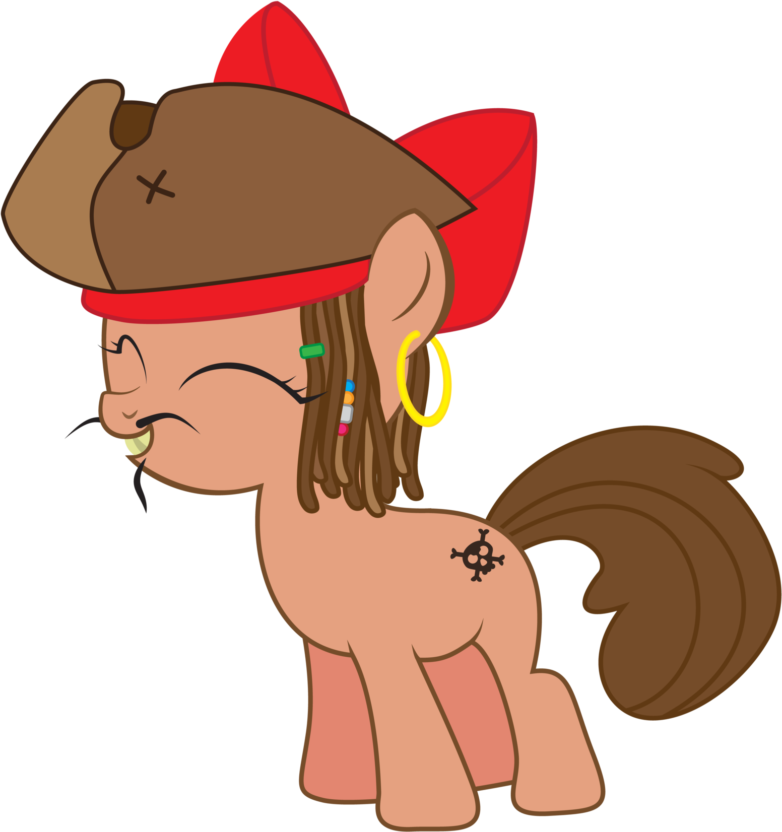 Swashbuckling Pirate Pony By Goblinengineer Swashbuckling - Cartoon (1600x1667)