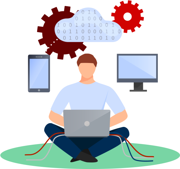 Pin Technology Images Clip Art - Sitting (600x600)