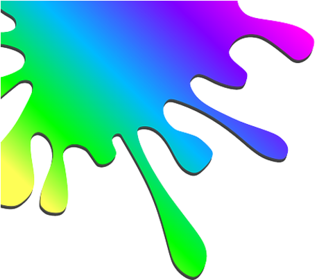 Paint Splatter Art Clipart (505x403)