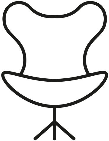 Egg Chair Stroke Icon Transparent Png - Icon (512x512)