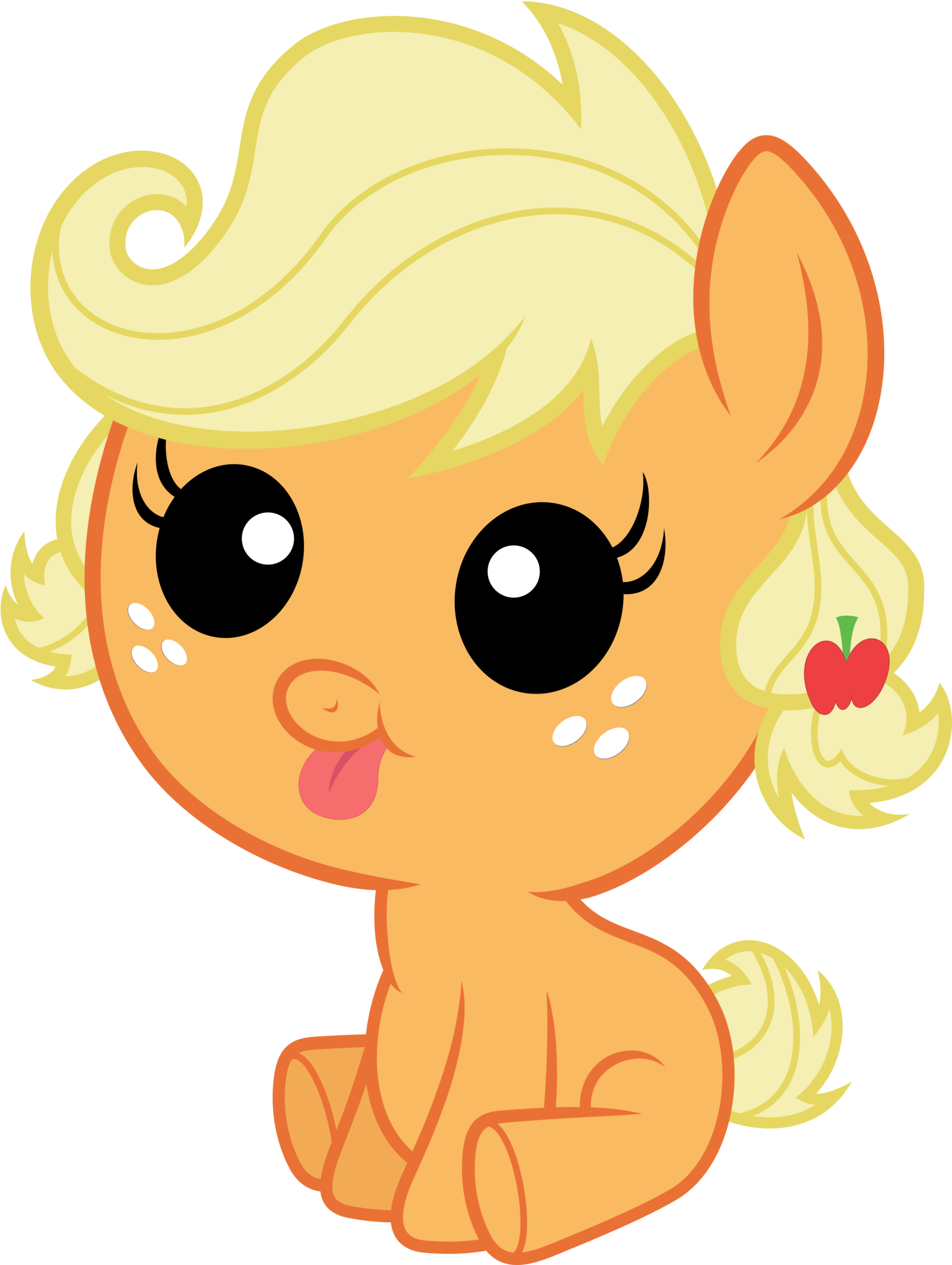 I Am Applejack By Infinitoa - My Little Pony Bebes Apple Jack (1600x2166)