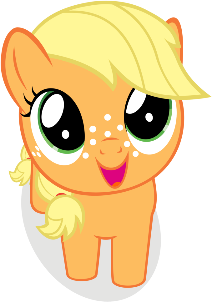 Happy Filly Applejack By Coldbolognamy Little Pony - Princess Candies My Little Pony (774x1032)