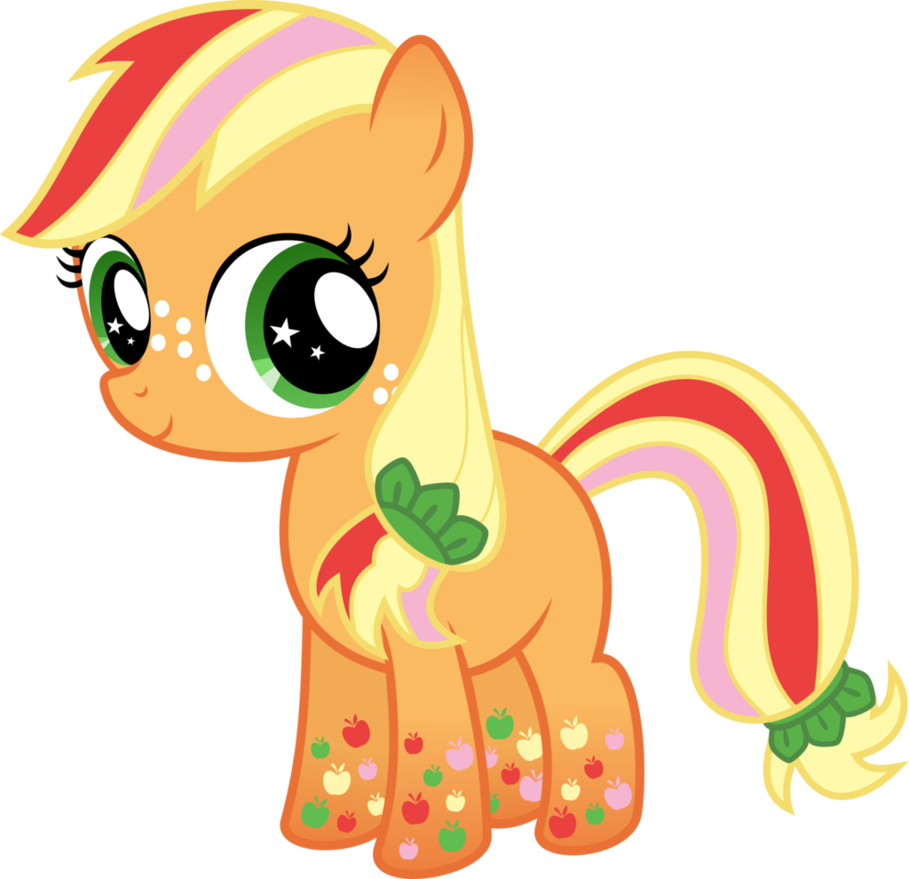 Zap Apple Rainbow Power By Serenawyr - My Little Pony Rainbow Power Applejack (909x879)