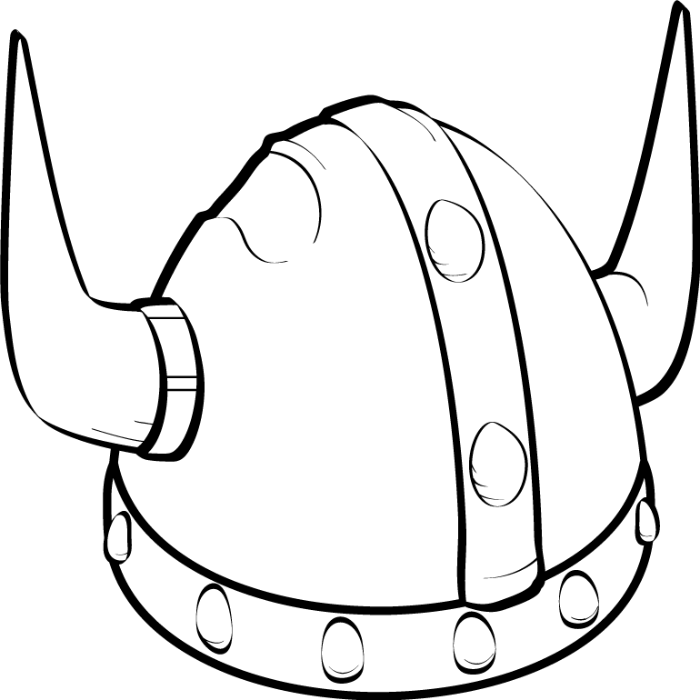 Viking Helmet Drawing Related Keywords & Suggestions - White Viking Helmet Png (770x770)