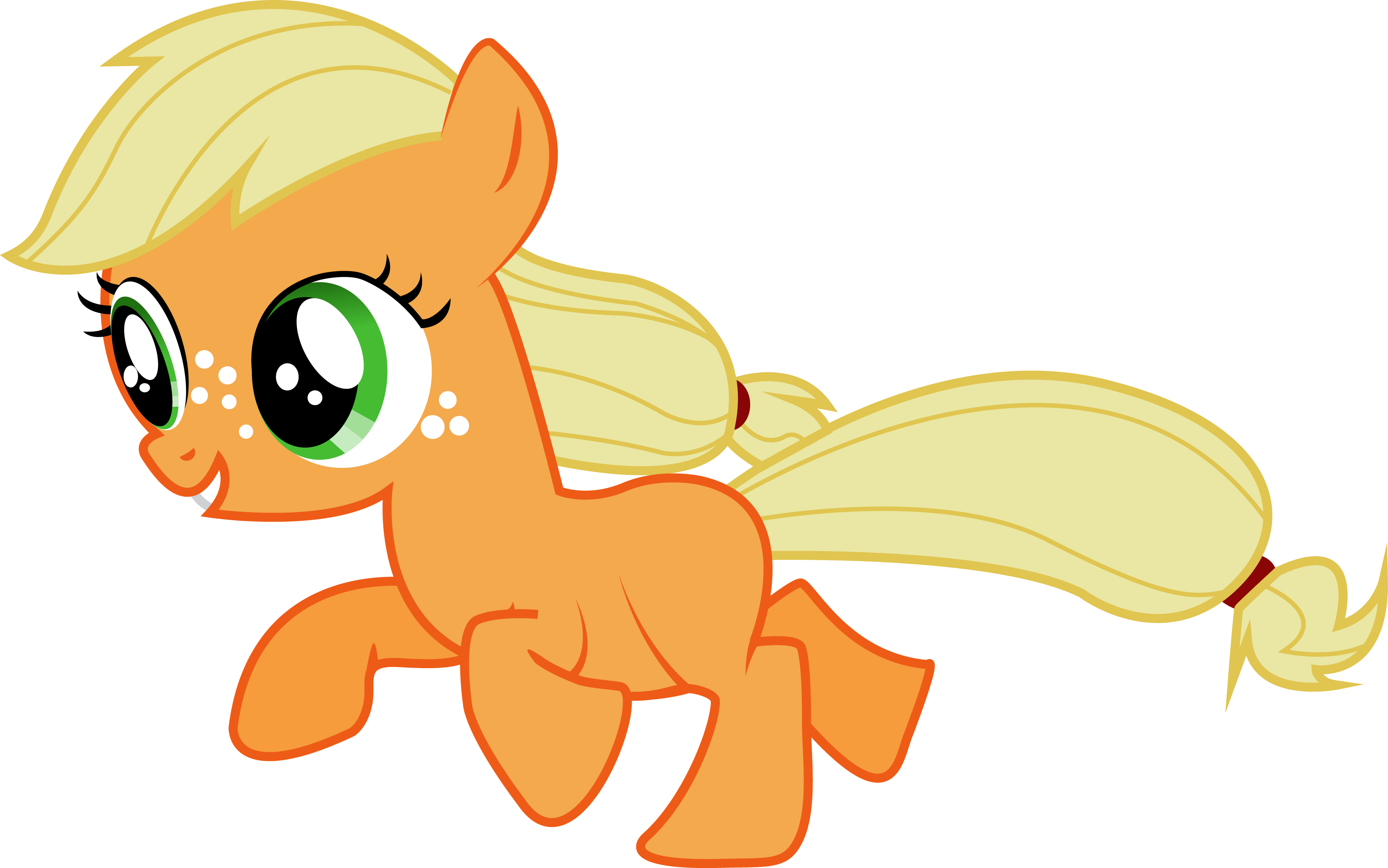 Filly Applejack By Silentmatten - My Little Pony Filly Applejack (3843x2405)