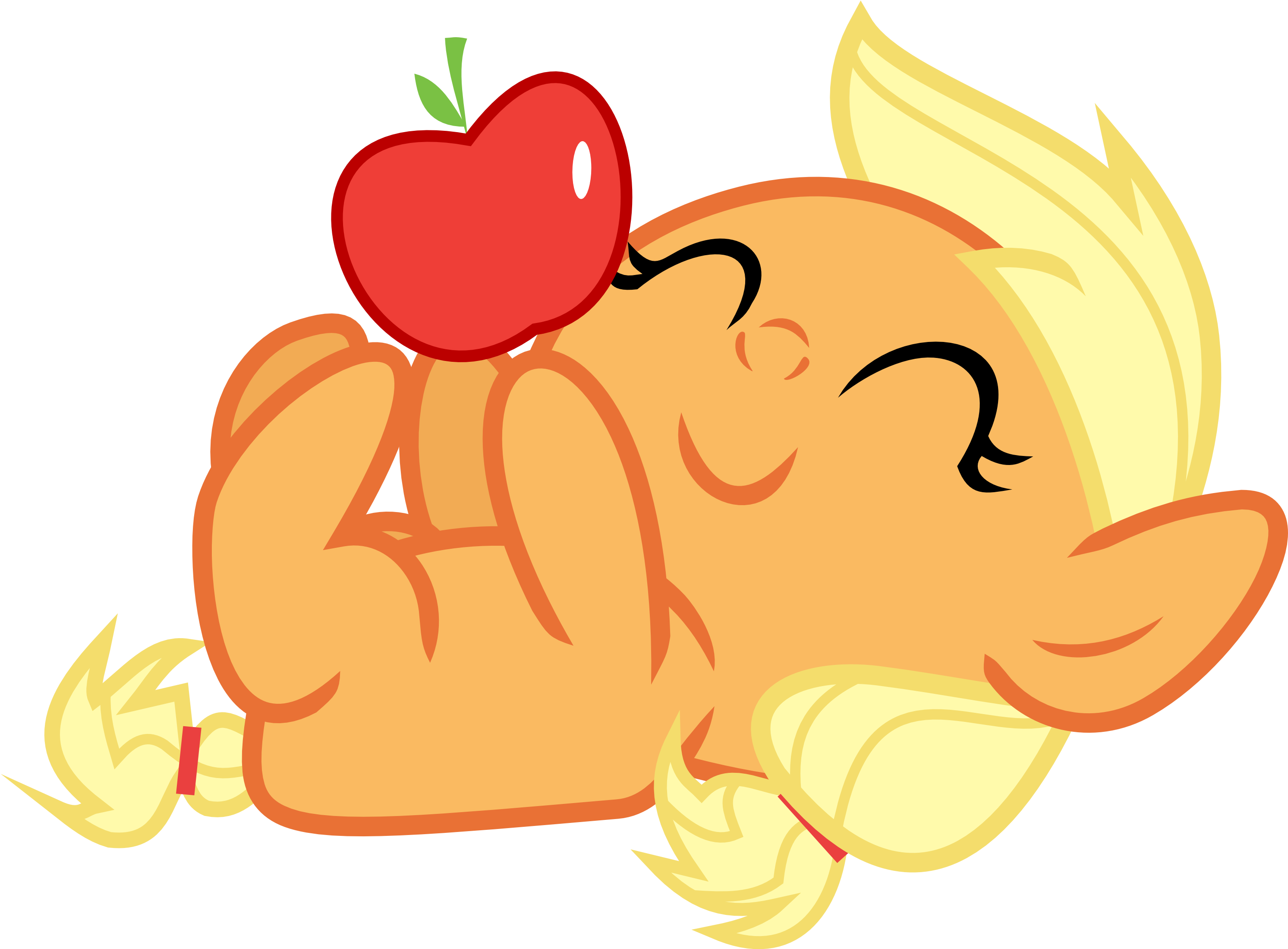 Baby Applejack By Iscord - Animation Applejack (2992x2198)
