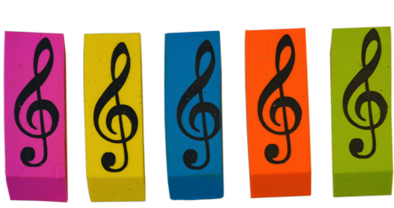 Treble Clef Eraser - Memory Card (465x451)
