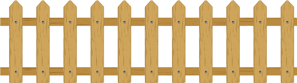 Fence Cartoon Clip Art - Cartoon Fence Png (1448x680)
