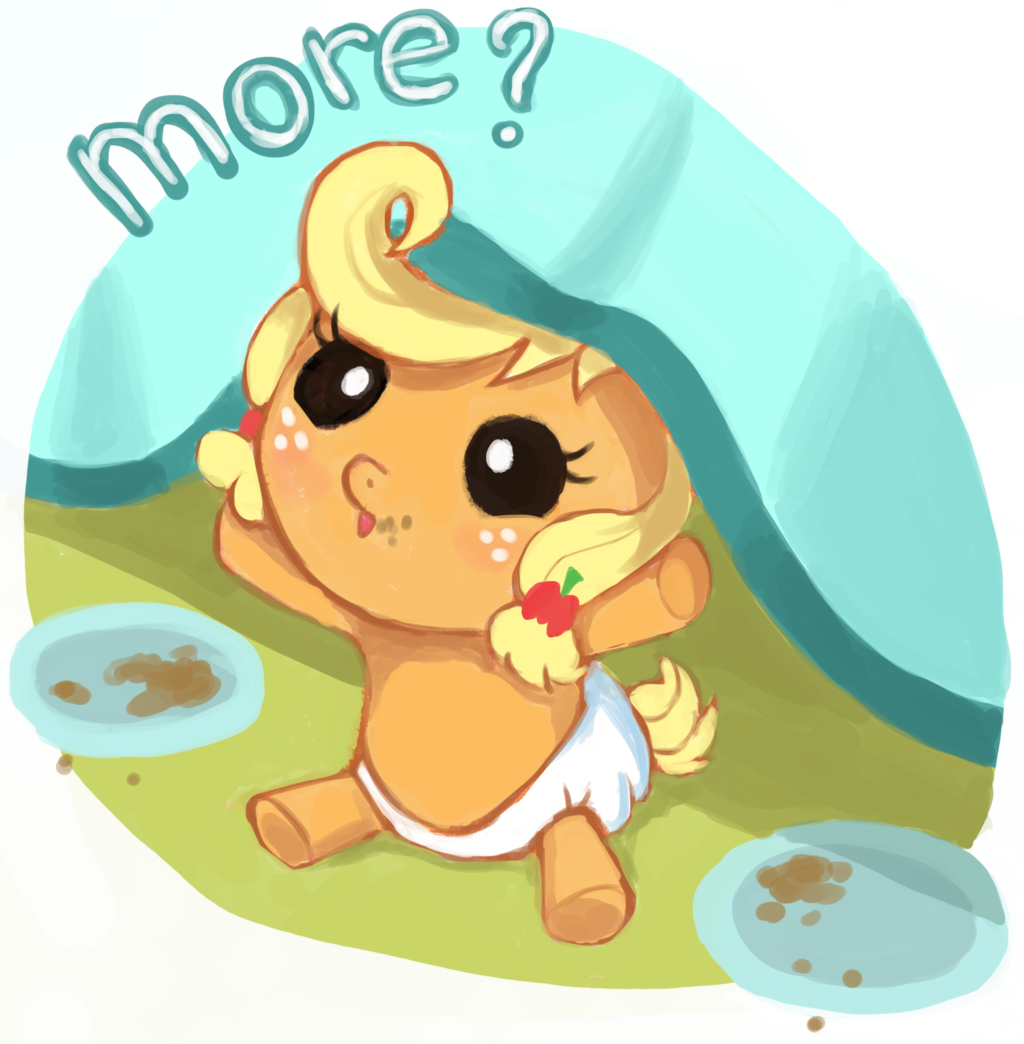More Apple Fritter By Chibi-c - Baby Applejack More Apple Fritter (1024x1044)