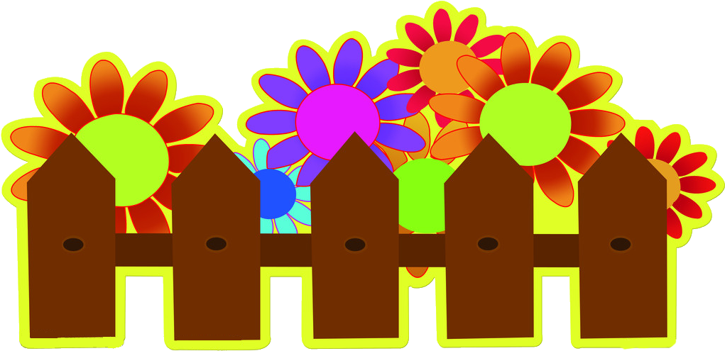 Fence Cartoon Stencil - Garden Png Cartoon (1200x755)