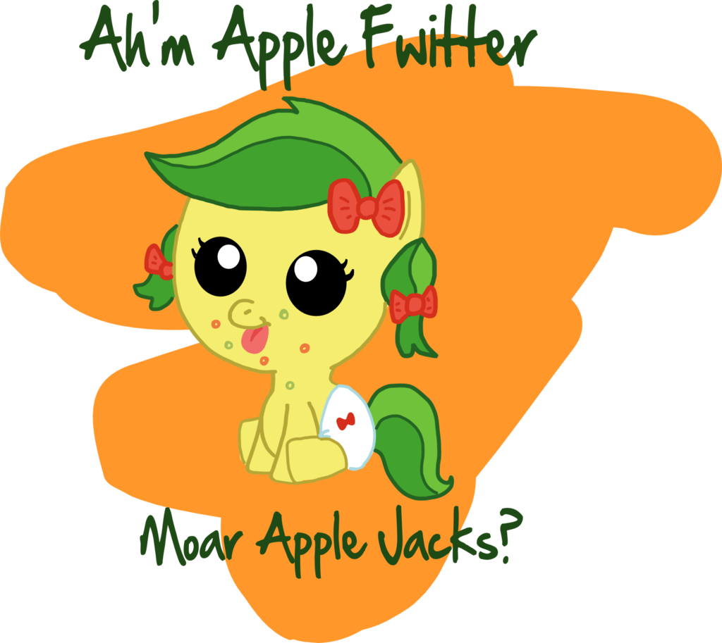 Baby Apple Fritter By Graciegirl328 Baby Apple Fritter - Applejack And Apple Fritter (1024x913)