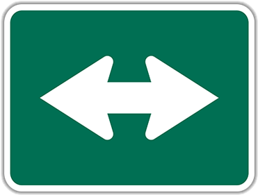 M6-4 Bicycle Route Arrow - Arrow (400x400)