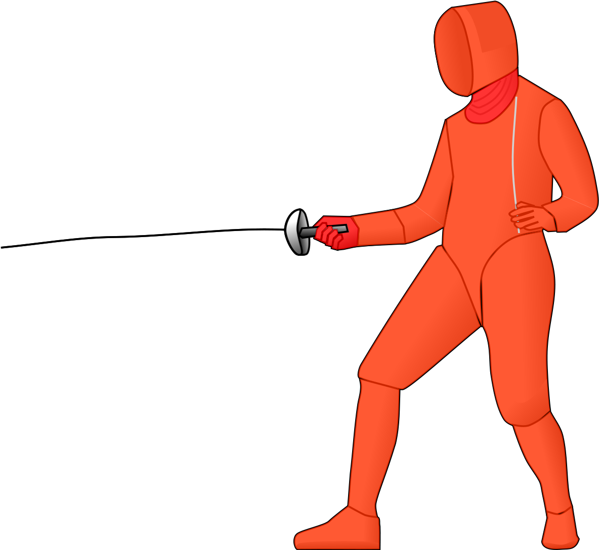 What Is Fencing - Epee Fencing Target Area (2000x1828)
