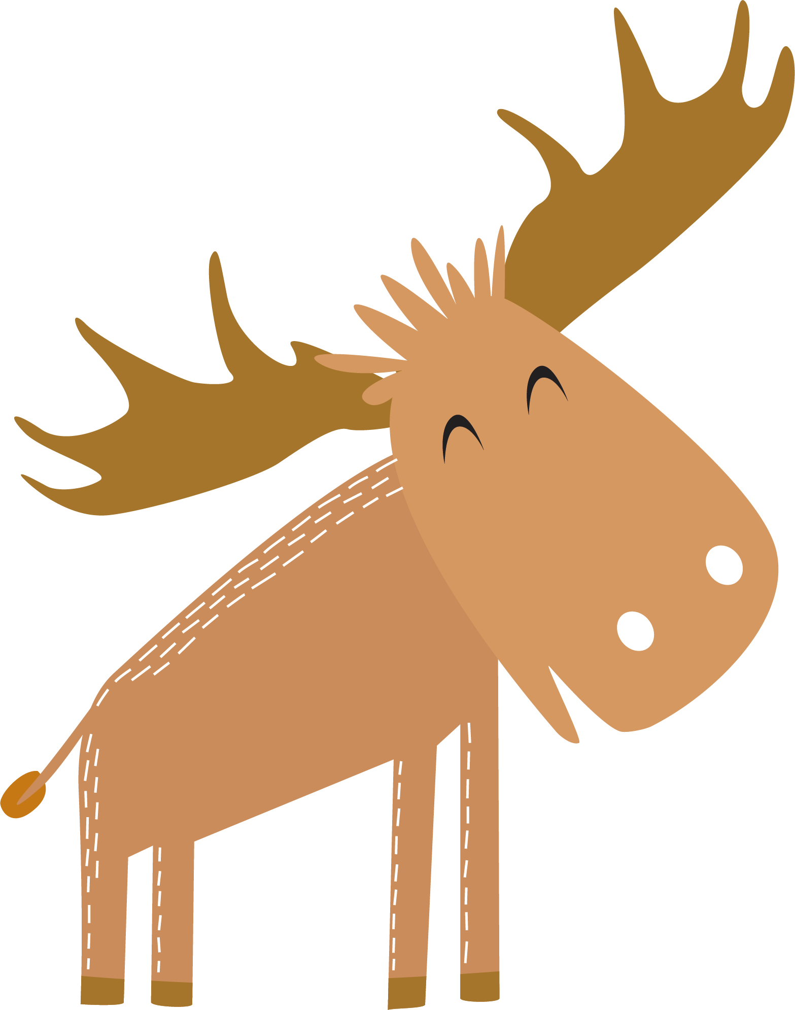 Reindeer Dentistry Tooth Clip Art - Vector Graphics (1567x1990)