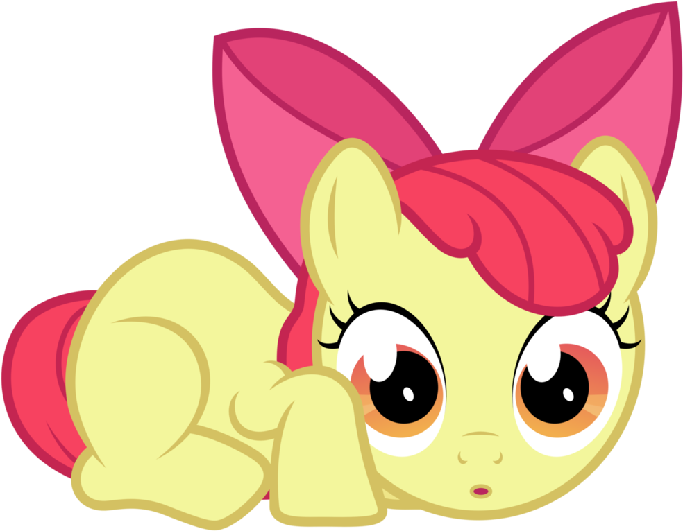 My Little Pony Friendship Is Magic Applebloom And Applejack - My Little Pony Baby Apple Bloom (1009x791)