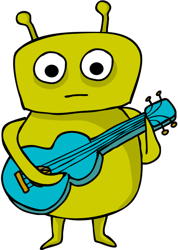 To Animate An Alien Playing An Instrument I Created - Tricia Fuglestad (800x800)