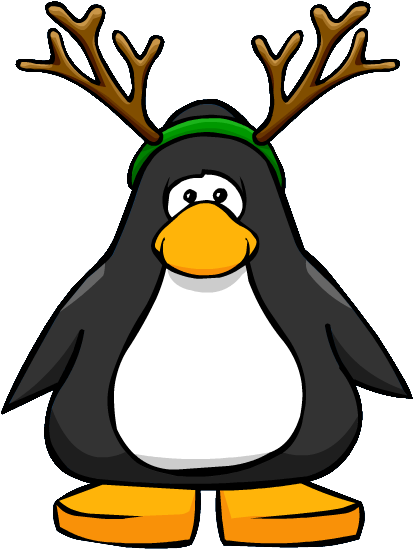 Antlers 2 - Penguin With Antlers (482x576)
