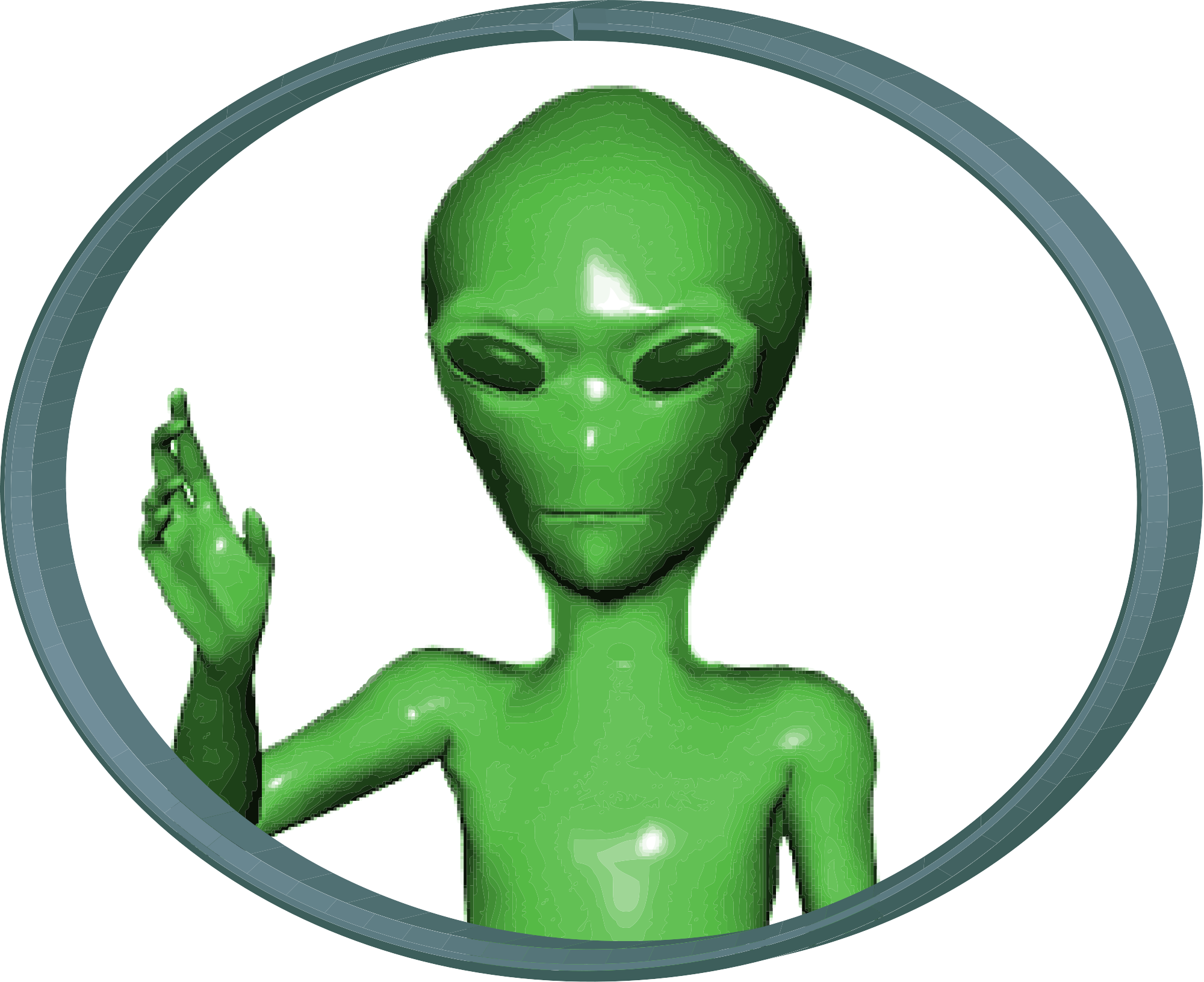 Green Alien Png (2000x1632)
