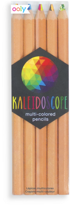 Kaleidoscope Multi-colored Pencils - Kaleidoscope Coloured Pencils By International Arrivals (800x800)