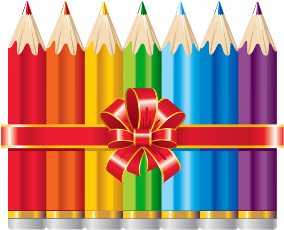 School Pencils Png Picture - Cartoon Colour Pencil Png (600x512)