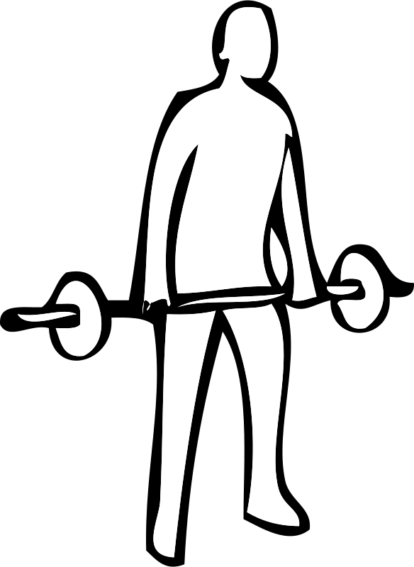 Get Notified Of Exclusive Freebies - Weight Lifting Clipart (584x800)