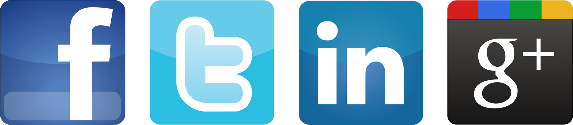 Twiter Linkedin And Icon - Facebook Twitter Linkedin Icons Vector (2000x500)