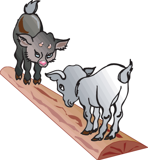 Tell The Story Of The Three Billy Goats Gruff Story - Transparent Moving Goat (478x516)