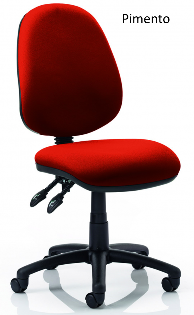 Luton Double Lever Upholstered Operator Office Chair - Bürostuhl Mit Mittelhoher Lehne Home & Haus Farbe: (1000x1000)