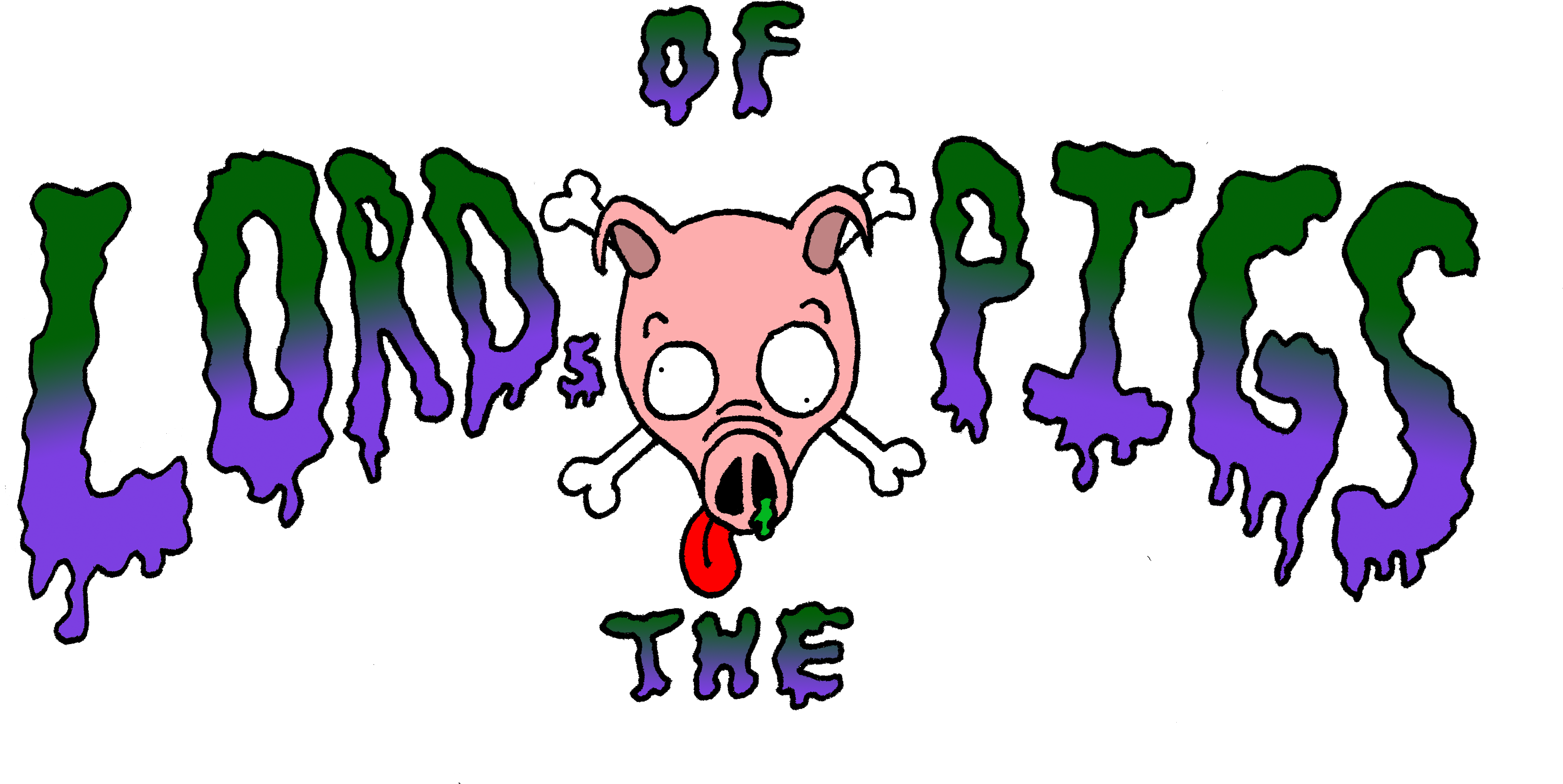 Thebestcomicking Lords Of The Pigs Logo By Thebestcomicking - Cartoon (4266x2169)