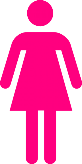 Women's Restroom Sign Printable (288x576)