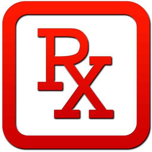 Rx Symbol Red Roman Frame - Rx Clipart Red (512x512)