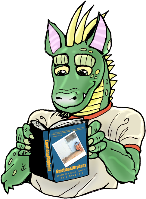 Art Of Raif And Max The Dragon Reading The Book Emotional - Book (504x700)