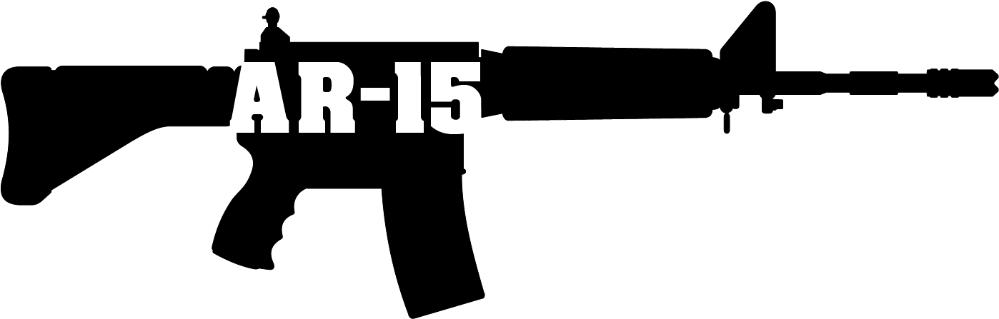 Gun Clipart Ar 15 - Assault Rifle (1441x468)