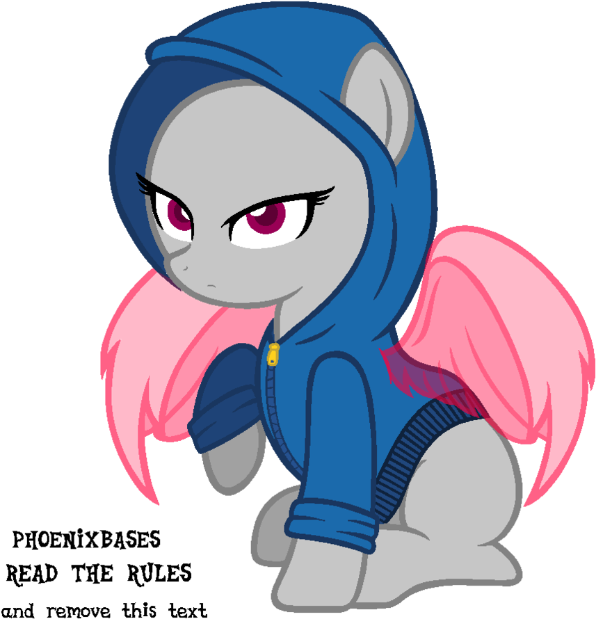 Hoodie Pony By Kingbases - 2 Side Ponies Base (867x921)